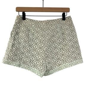 Victoria Beckham For Target Lace Overlay Shorts Size 4 Mint Green